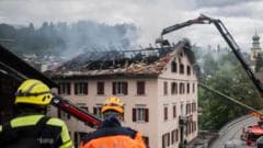 Five missing after fire in Swiss Alpine town